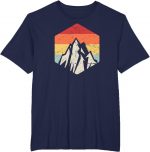 Retro Vintage Hiking Gift Outdoors Mountain Hiker T-shirt