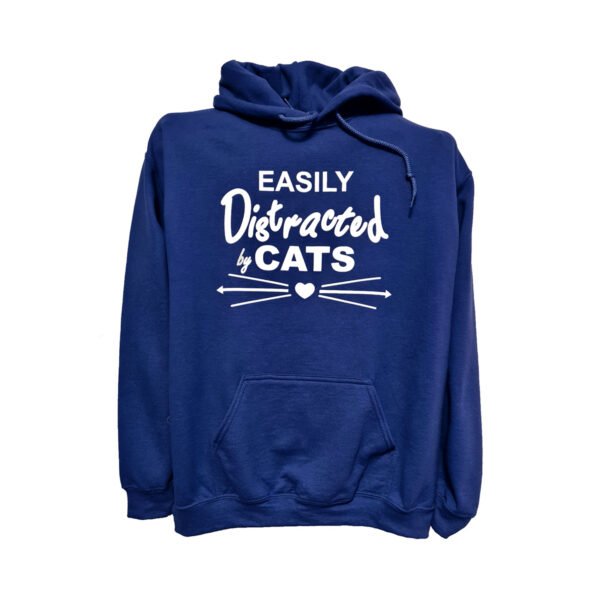 QAN7783 Easily Distracted By Cats Hoodie
